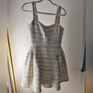 VICI Plaid Sweetheart Mini Dress